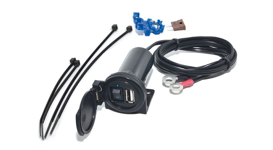 BMW R1200GS (04-12), R1200GS Adv (05-13) & HP2 USB ソケット（オン／オフスイッチ付き）