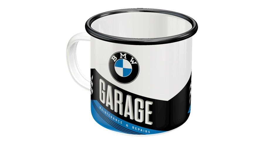 BMW R850C, R1200C BMWエナメルマグカップ - ガレージ