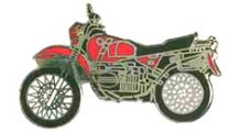  BMW R 80 Model R 80 / 100 GS (red) ピンバッジ