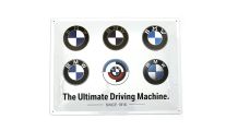  BMW elderly model since 1969 メタル サイン - BMW Logo Evolution