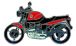 BMW R850R, R1100R, R1150R & Rockster R 1100 R (red) ピンバッジ