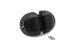 BMW R 100 Model Valve cover, black with polished edges, 4 ribs