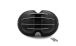 BMW R 100 Model Valve cover, black with polished ribs, 4 ribs