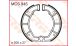 BMW R 100 Model Brake pads kit (drum brake) rear 9/1989-up