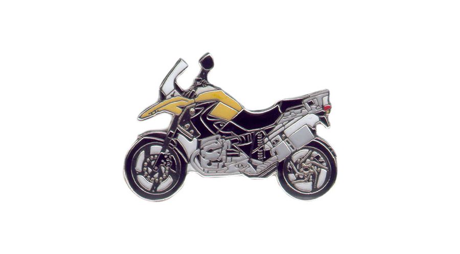 BMW R1200GS (04-12), R1200GS Adv (05-13) & HP2 R 1200 GS 2008 (yellow) ピンバッジ