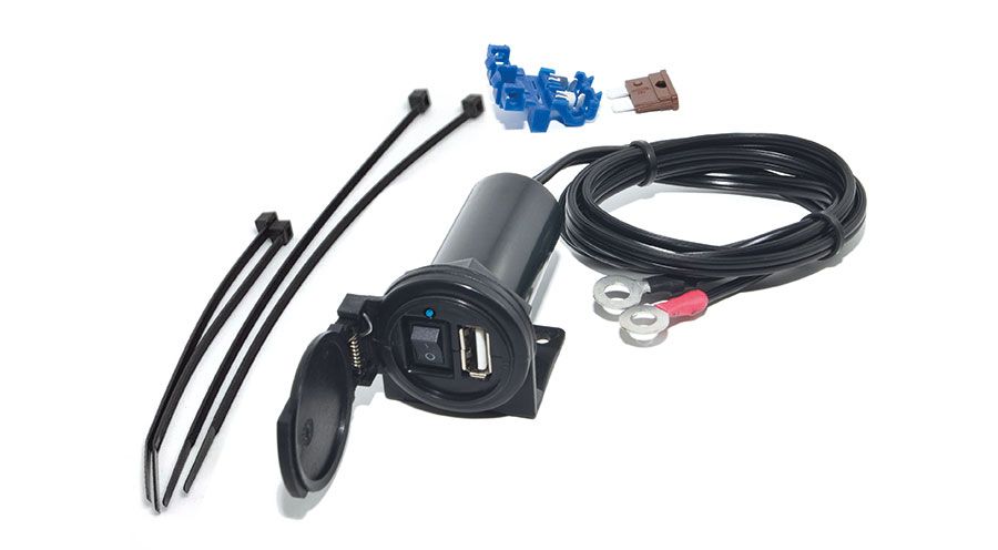 BMW F 650, CS, GS, ST, Dakar (1994-2007) USB ソケット（オン／オフスイッチ付き）