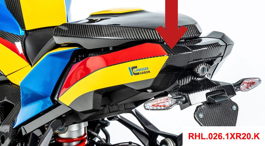 BMW S 1000 XR (2020- ) カーボンリアフレームカバー（クローズドバージョン）
