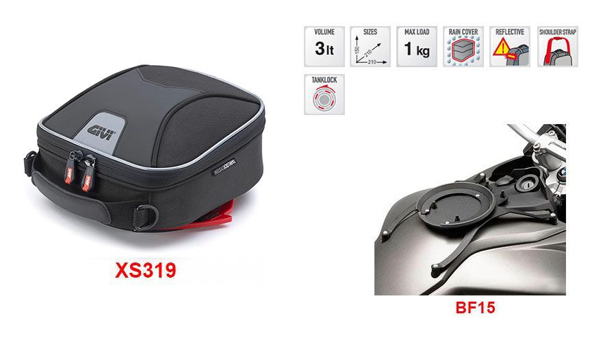 BMW F650GS (08-12), F700GS & F800GS (08-18) タンクバッグ XS319