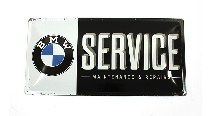 BMW R12nineT & R12 メタル サイン - BMW Service