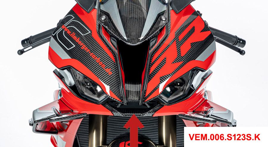 BMW S1000RR (2019- ) フェアリング中央部、カーボン製