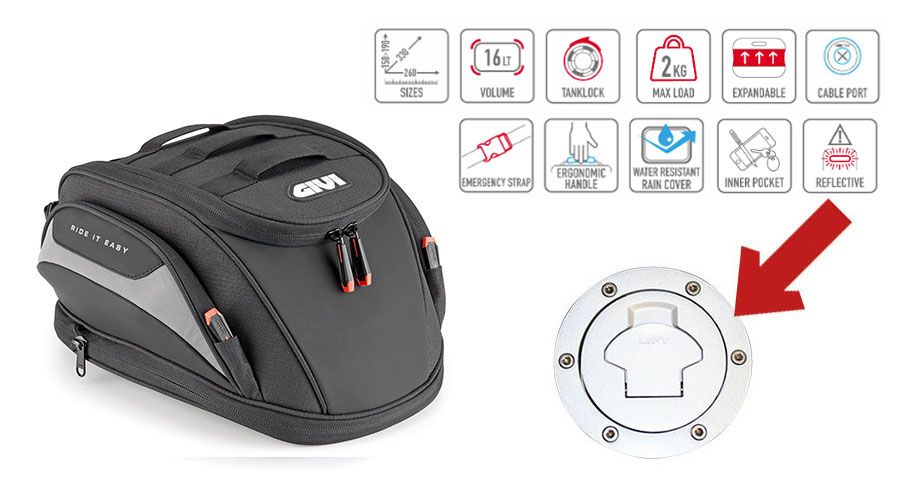 BMW R850R, R1100R, R1150R & Rockster タンクバッグ Easy-T