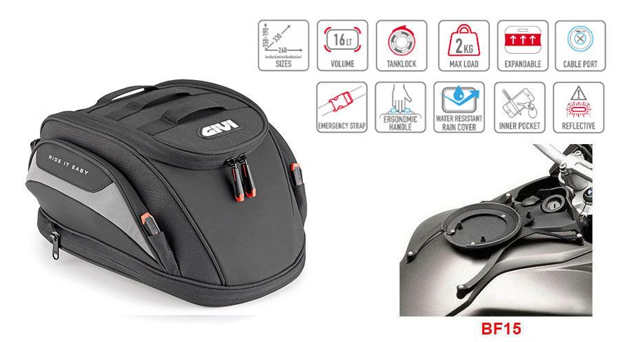 BMW F650GS (08-12), F700GS & F800GS (08-18) タンクバッグ Easy-T