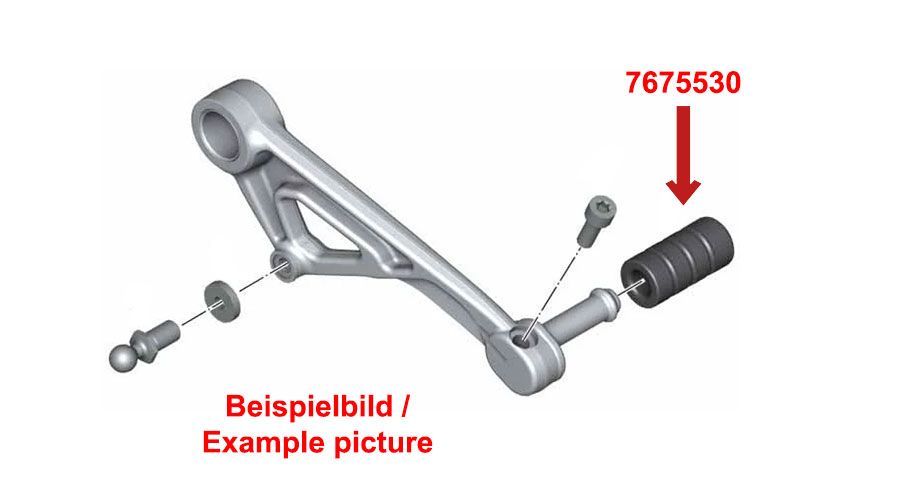 BMW R1200GS (04-12), R1200GS Adv (05-13) & HP2 フットシフトレバー用交換ゴム