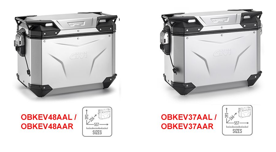 BMW R1200GS (04-12), R1200GS Adv (05-13) & HP2 GIVI トレッカー アウトバック EVO Smart ケー陽極酸化処理