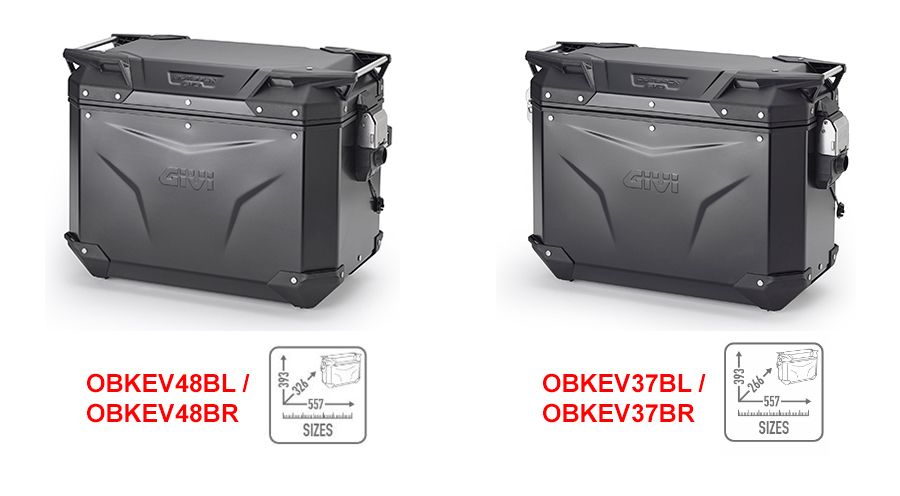 BMW R1200GS (04-12), R1200GS Adv (05-13) & HP2 GIVI トレッカー アウトバック EVO Smart ケース ブラック