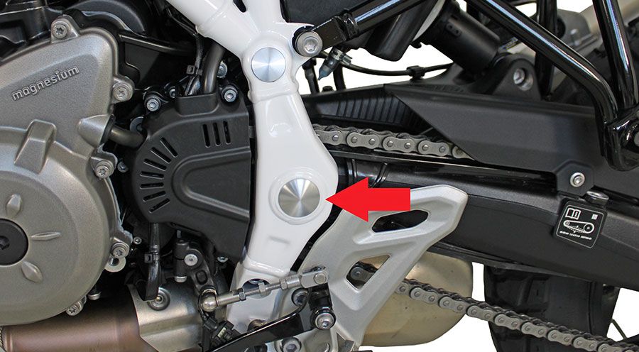 BMW F450GS スイングアームピボット・カバー