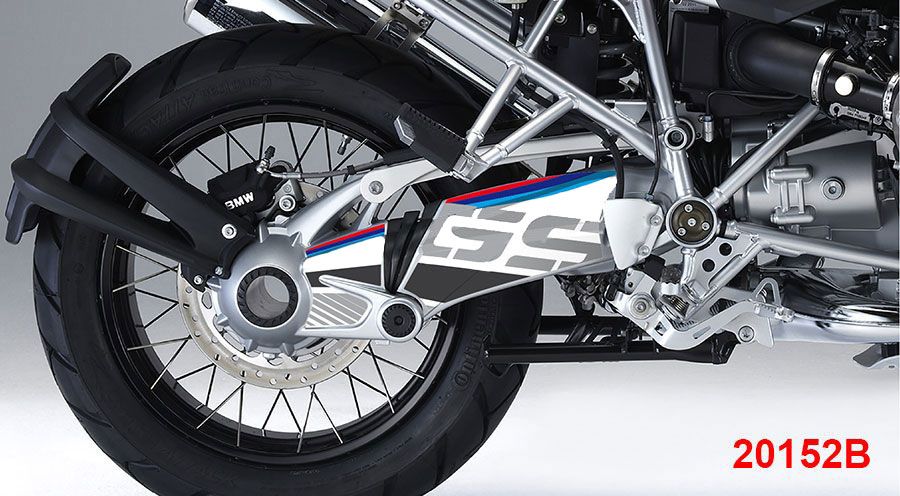 BMW R1200GS (04-12), R1200GS Adv (05-13) & HP2 スイングアーム・ステッカー