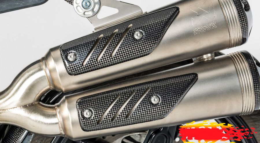 BMW R nine T カーボン・マフラープロテクター