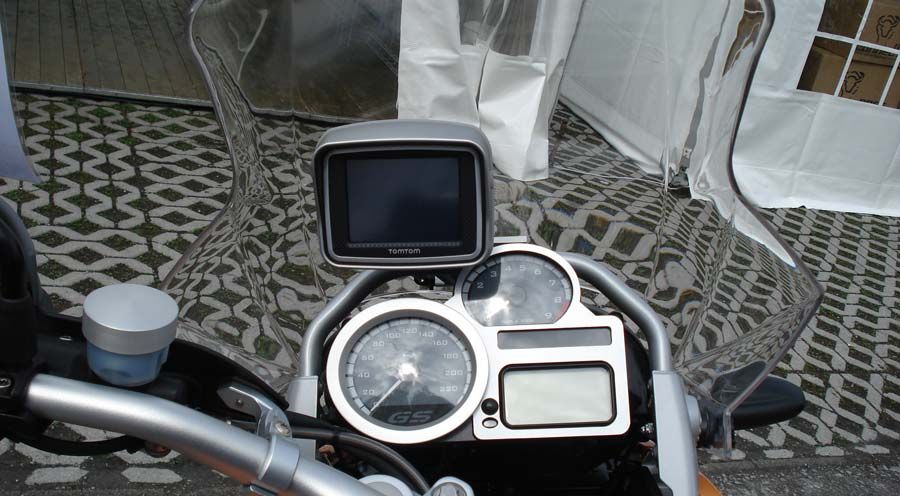 BMW R1200GS (04-12), R1200GS Adv (05-13) & HP2 GPSマウント (TomTom/Zumo)