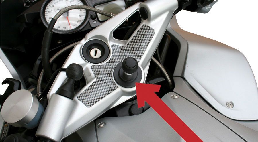 BMW K1200R & K1200R Sport GPSマウント　アッパー・フォーク・クラウン
