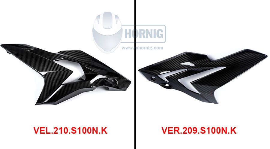 BMW S1000R (2014-2020) フェアリングサイドパネル(サイドカウル) 