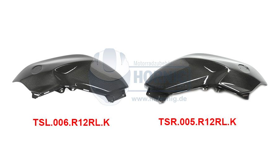 BMW R 1200 R, LC (2015-2018) カーボン タンク サイド カバー