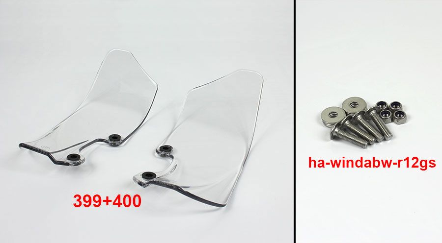 BMW R1200GS (04-12), R1200GS Adv (05-13) & HP2 エアディフレクター（クリア）