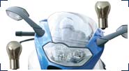 BMW R1200S & HP2 Sport LED、レンズ、バルブ